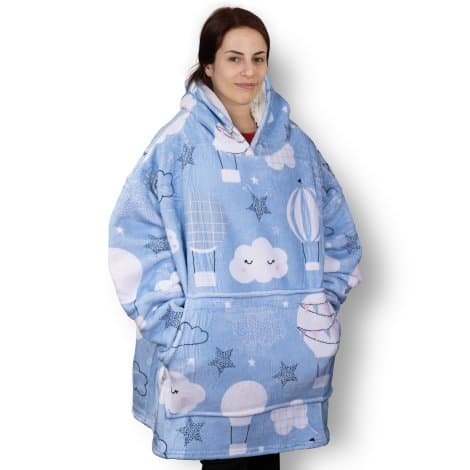Full Colour Blanket Hoodie - Image 1