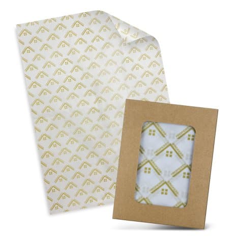 Custom Tissue Paper with Envelope - White - Image 1