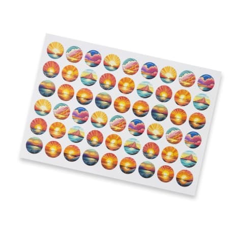 Sticker Sheet 26mm Circle - Matte - Image 1