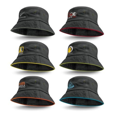 Bondi Bucket Hat - Coloured Sandwich Trim - Image 1