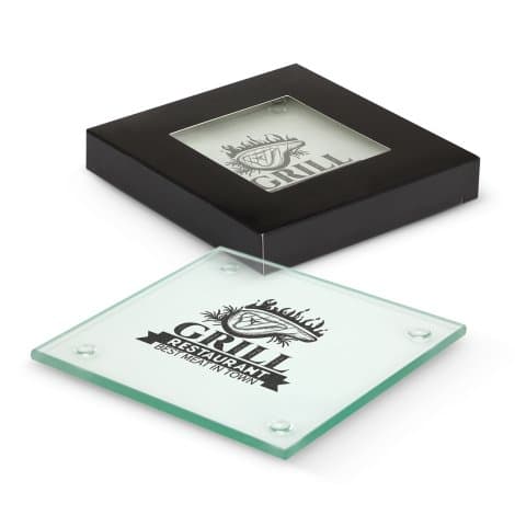 Venice Glass Coaster - Set of 2 - Square - Image 1
