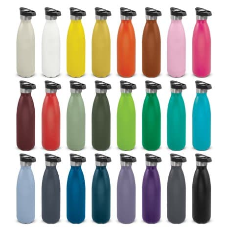 Mirage Powder Coated Vacuum Bottle - Push Button Lid - Image 1