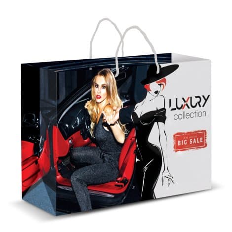 Extra Large Laminated Paper Carry Bag - Full Colour - Image 1