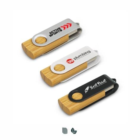 Helix 4GB Bamboo Flash Drive - Image 1