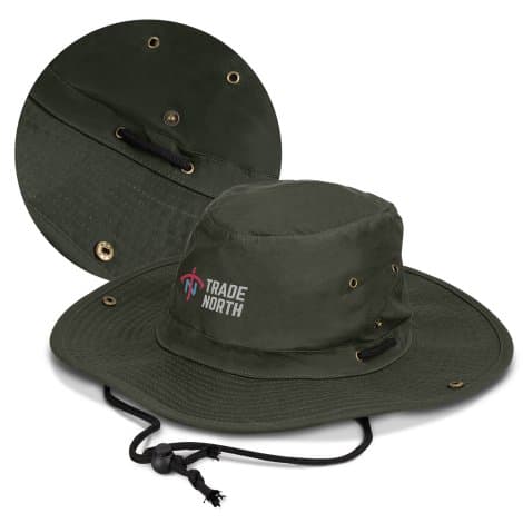 Oilskin Wide Brim Hat - Image 1
