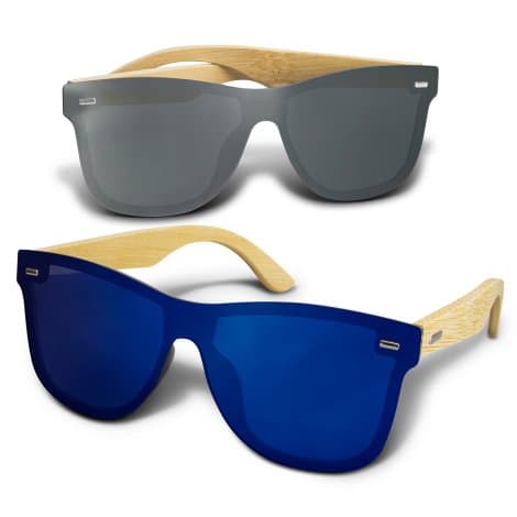 Ryder Mirror Lens Sunglasses - Bamboo - Image 1