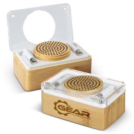 Bamboo Wireless Speaker & Earbud Set - Image 1