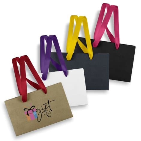 Small Ribbon Handle Paper Bag - Image 1
