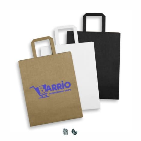 Large Flat Handle Paper Bag Portrait - Image 1