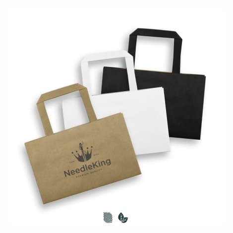 Small Flat Handle Paper Bag Landscape - Image 1
