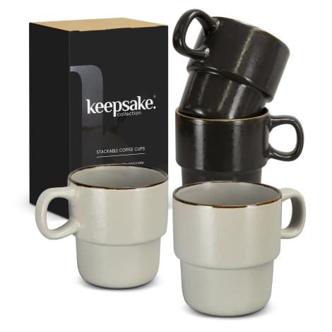 Keepsake Stackable Coffee Cup - Set of 2 - Image 1